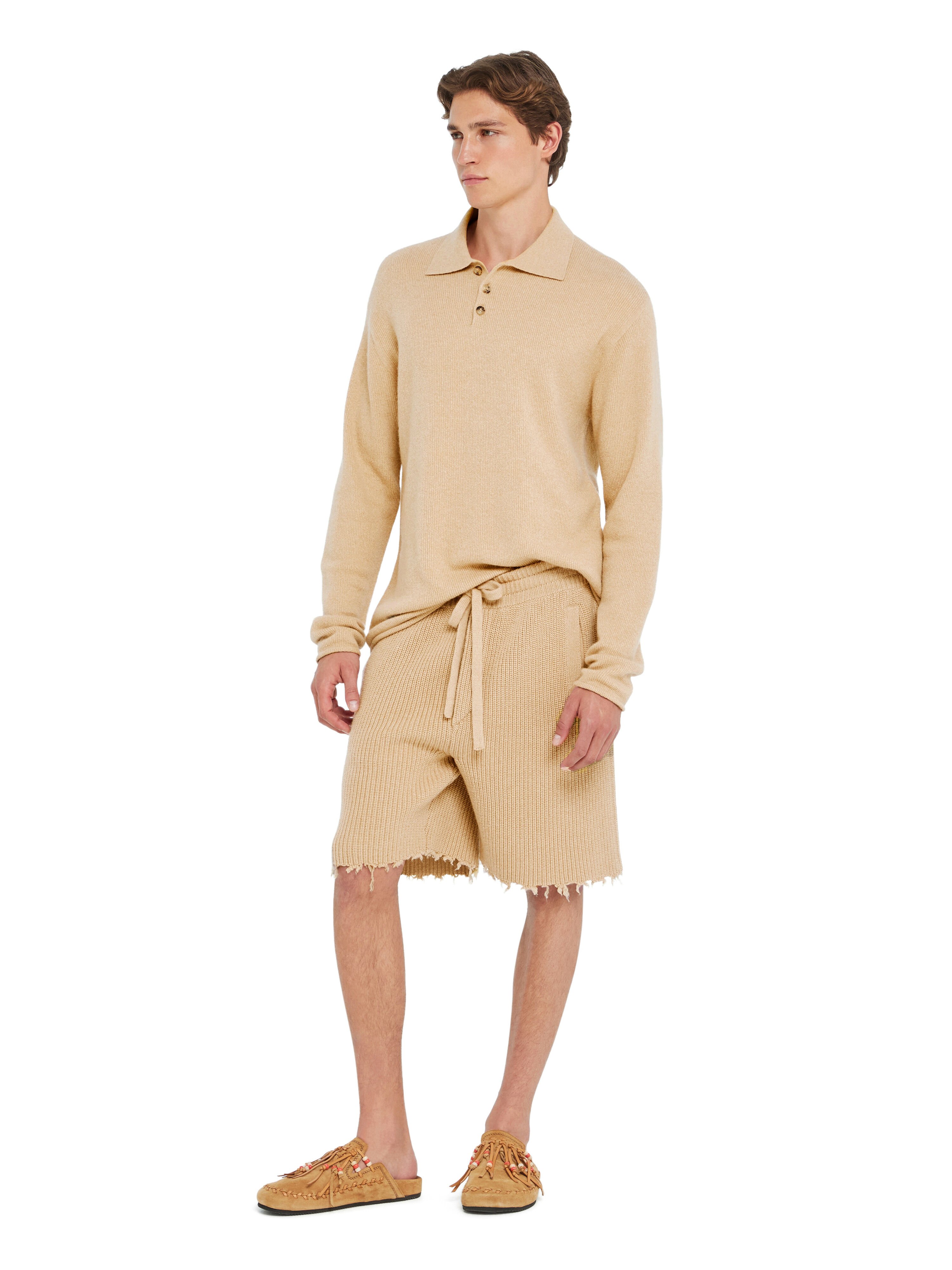 Alanui Alanui Finest Polo Sandstorm LMHV003R26KNI001 Alanui Alanui Finest Polo Sandstorm LMHV003R26KNI001