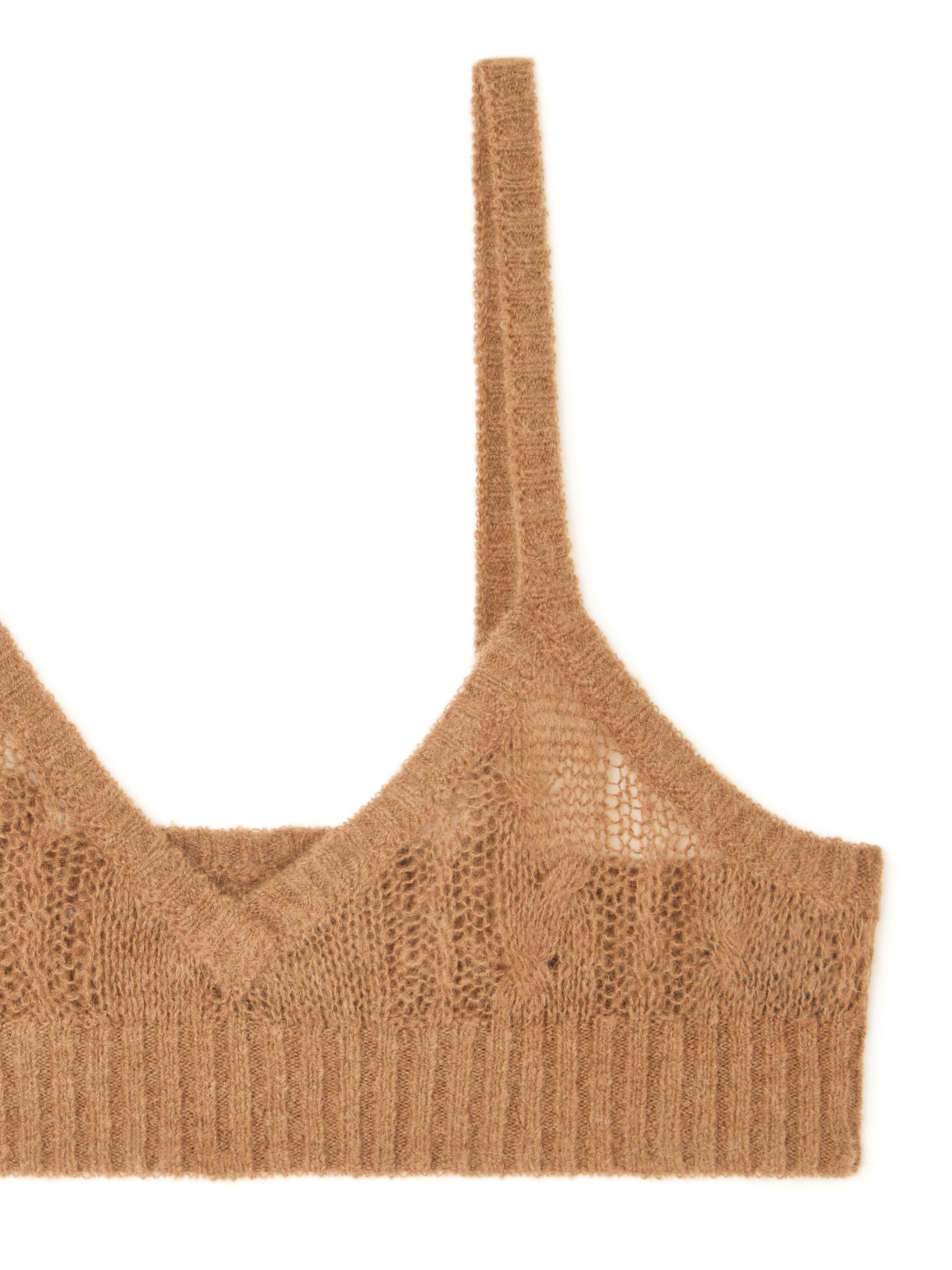 Alanui Desert Drift Bra Camel LWHR005E25KNI001