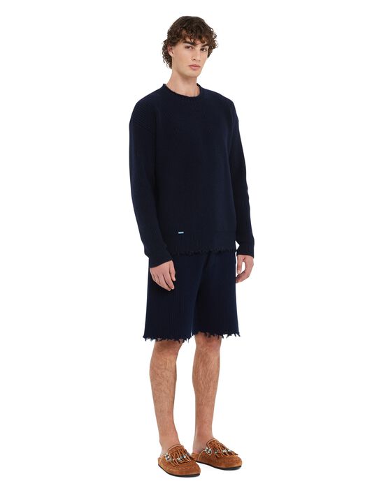 Alanui Alanui Finest Sweater Deep Blue LMHE033R25KNI002
