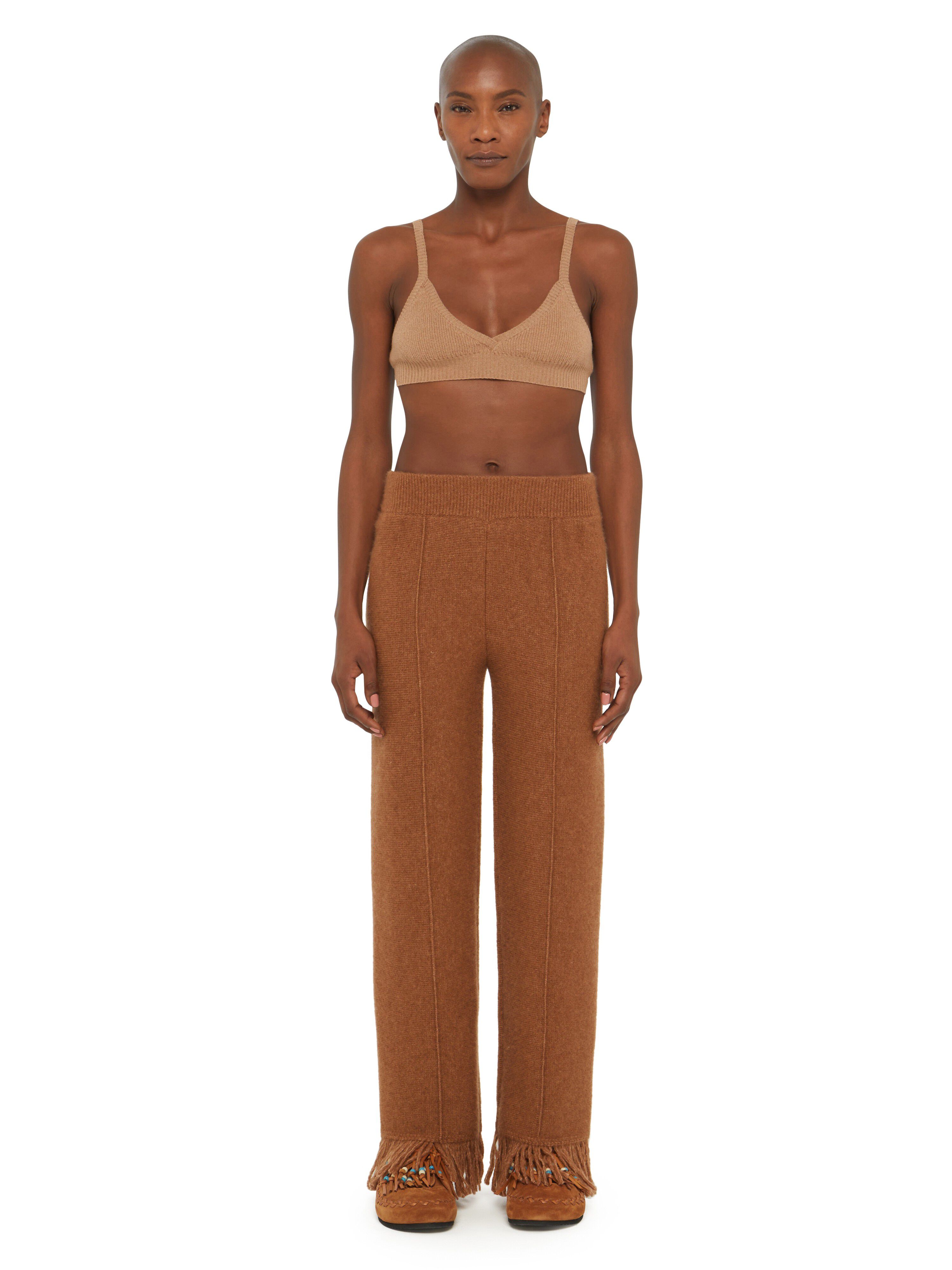 Alanui Alanui Finest Pants Luli Brown LWHG001E24KNI002