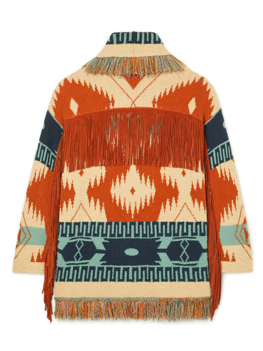 Alanui Golden Dusk Cardigan Sunrise-Sunlight LWHB064R26KNI005