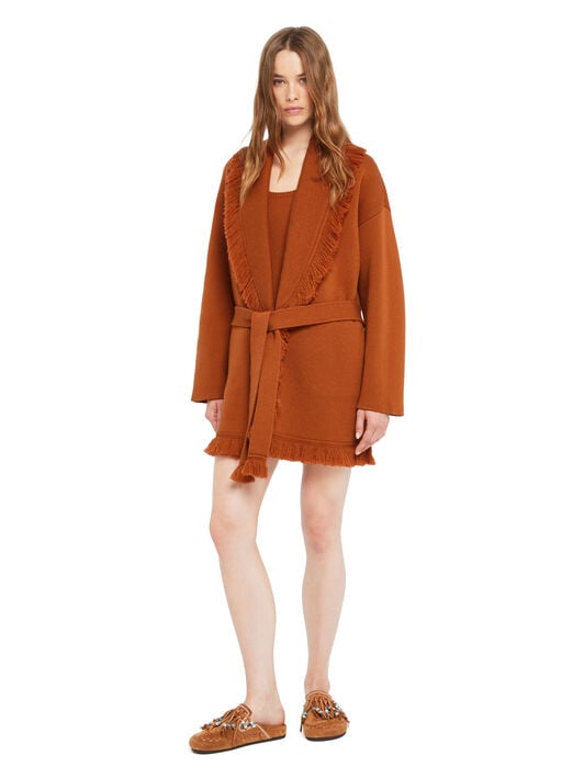 Alanui Alanui Finest Cardigan Red Earth LWHB064R26KNI008