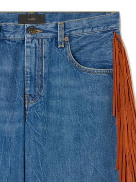 Alanui Golden Dusk Denim Pants Medium Wash Denim