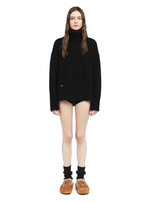 Alanui Alanui Finest Turtleneck Black LWHF008E25KNI001 Alanui Alanui Finest Turtleneck Black LWHF008E25KNI001