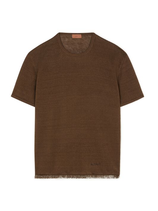 Alanui T-Shirt Coffee LMHW002R25KNI001