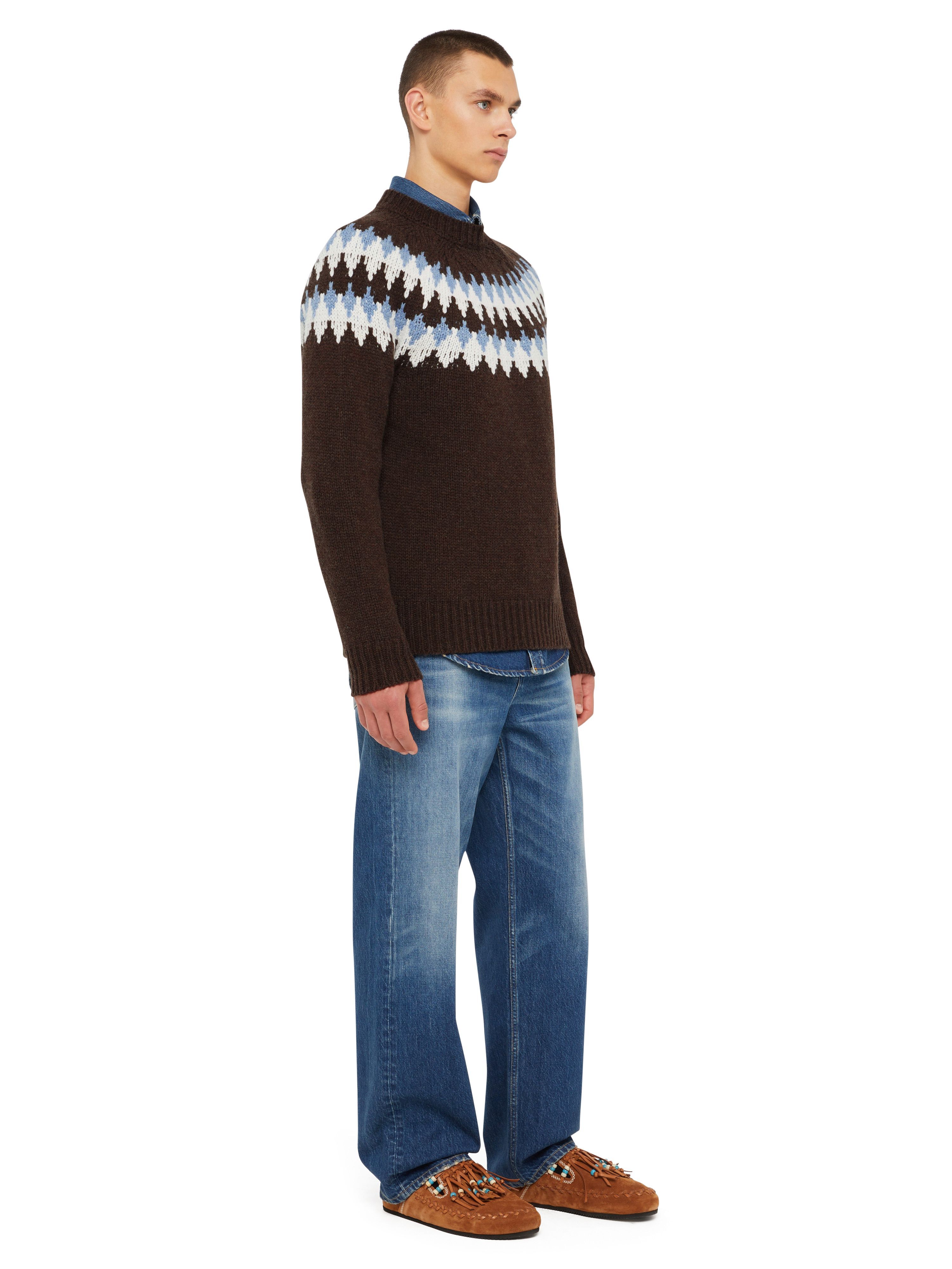 Alanui Sweet Winter Sweater Caffee-Multicolor LMHE016E24KNI001