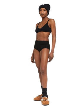Alanui Cashmere Culotte Black LWHM020E25KNI001