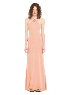 Alanui Mermaid Inside Halter Neck Dress Calendula
