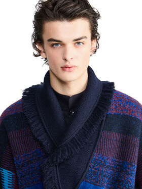 Alanui Giorgio Armani for Alanui Cardigan Blue-Purple
