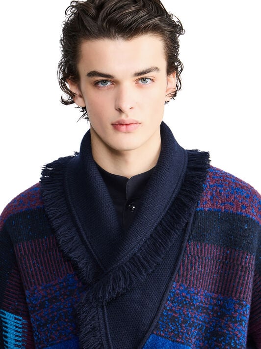 Alanui Giorgio Armani for Alanui Cardigan Blue-Purple Alanui Giorgio Armani for Alanui Cardigan Blue-Purple