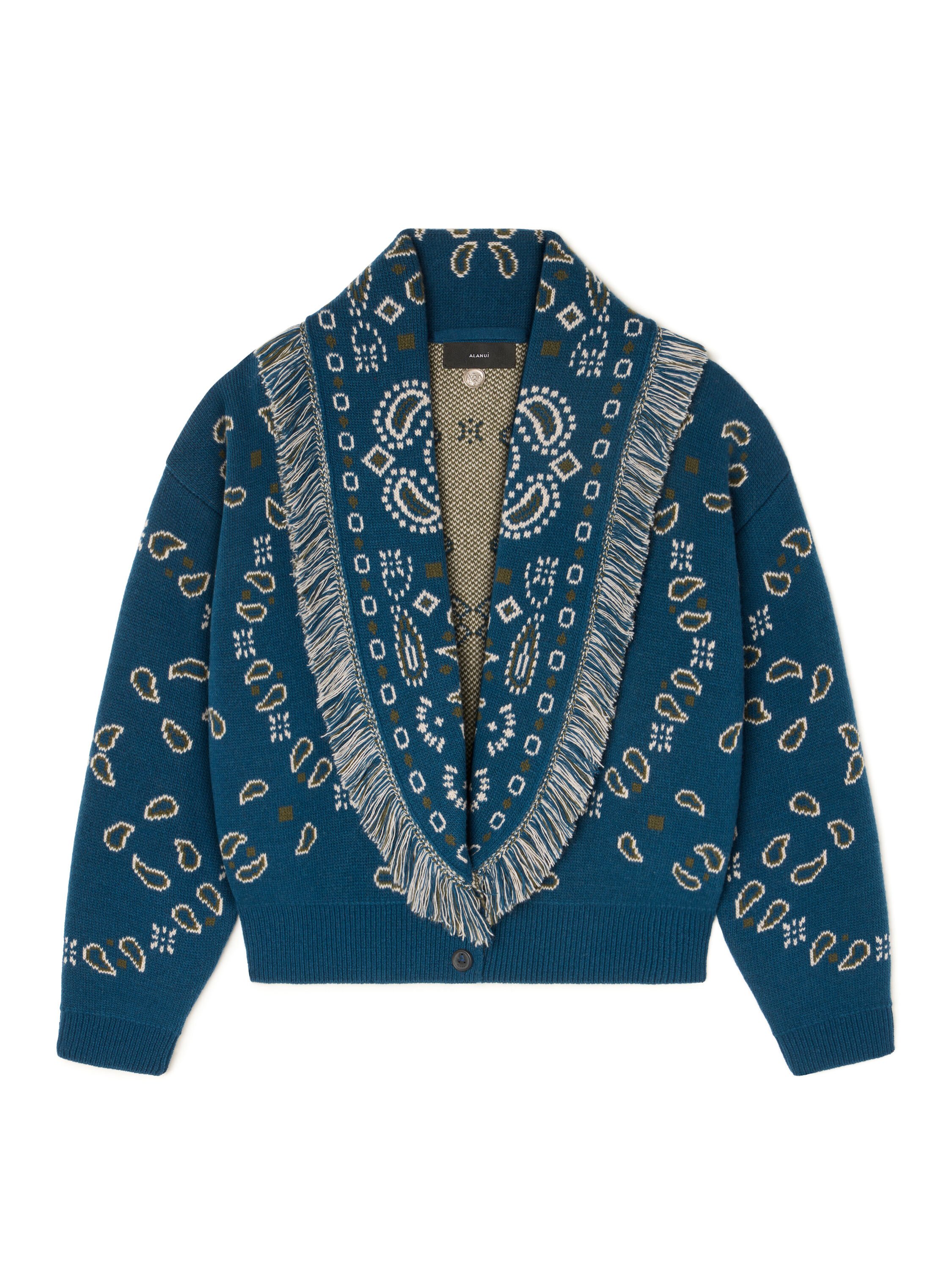 Alanui Bandana Jacquard Cardi-Bomber Arbour-Multicolor LWHB026E25KNI001