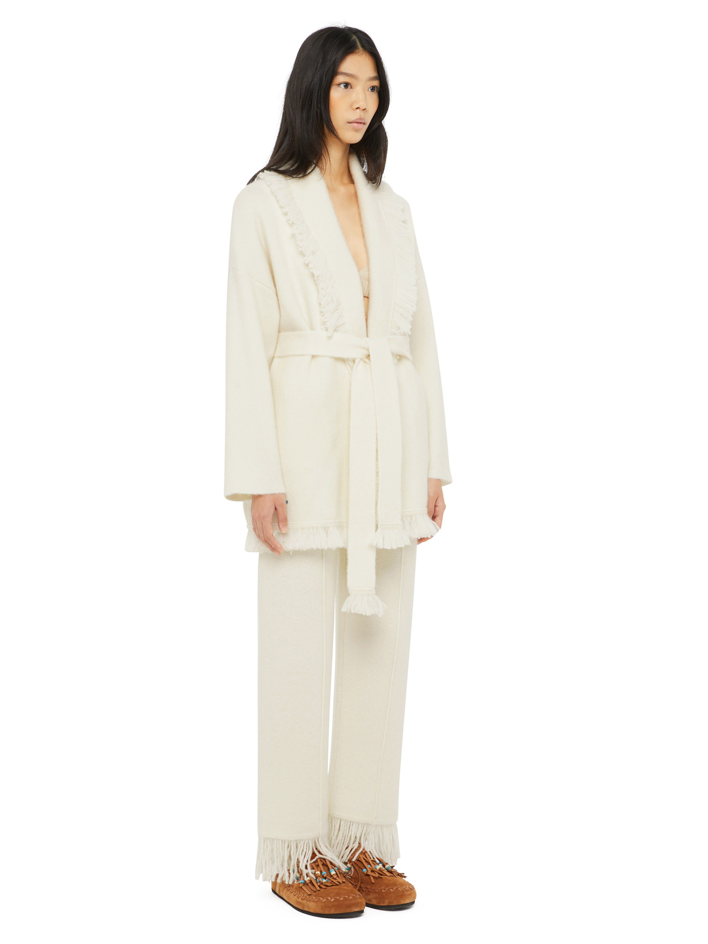 Alanui Alanui Finest Cardigan White LWHB064E24KNI00G