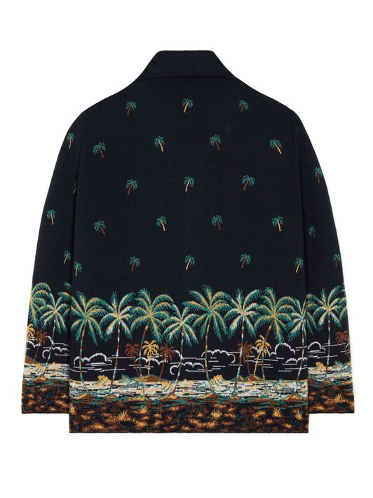 Alanui The Tale Of A Hawaiian Shirt Midnight Blue-Multicolor LMHY004E24KNI001