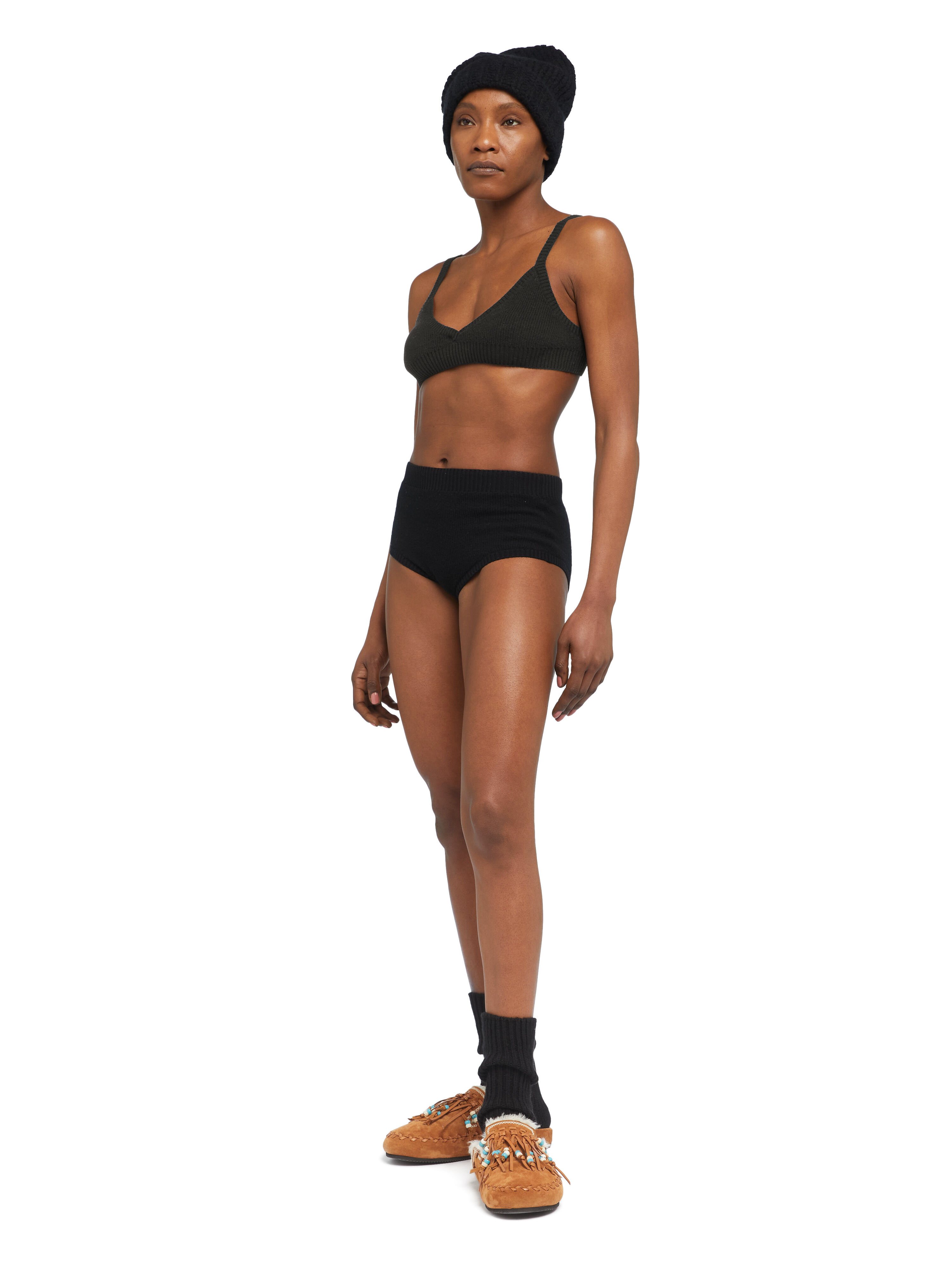 Alanui Cashmere Bralette Black