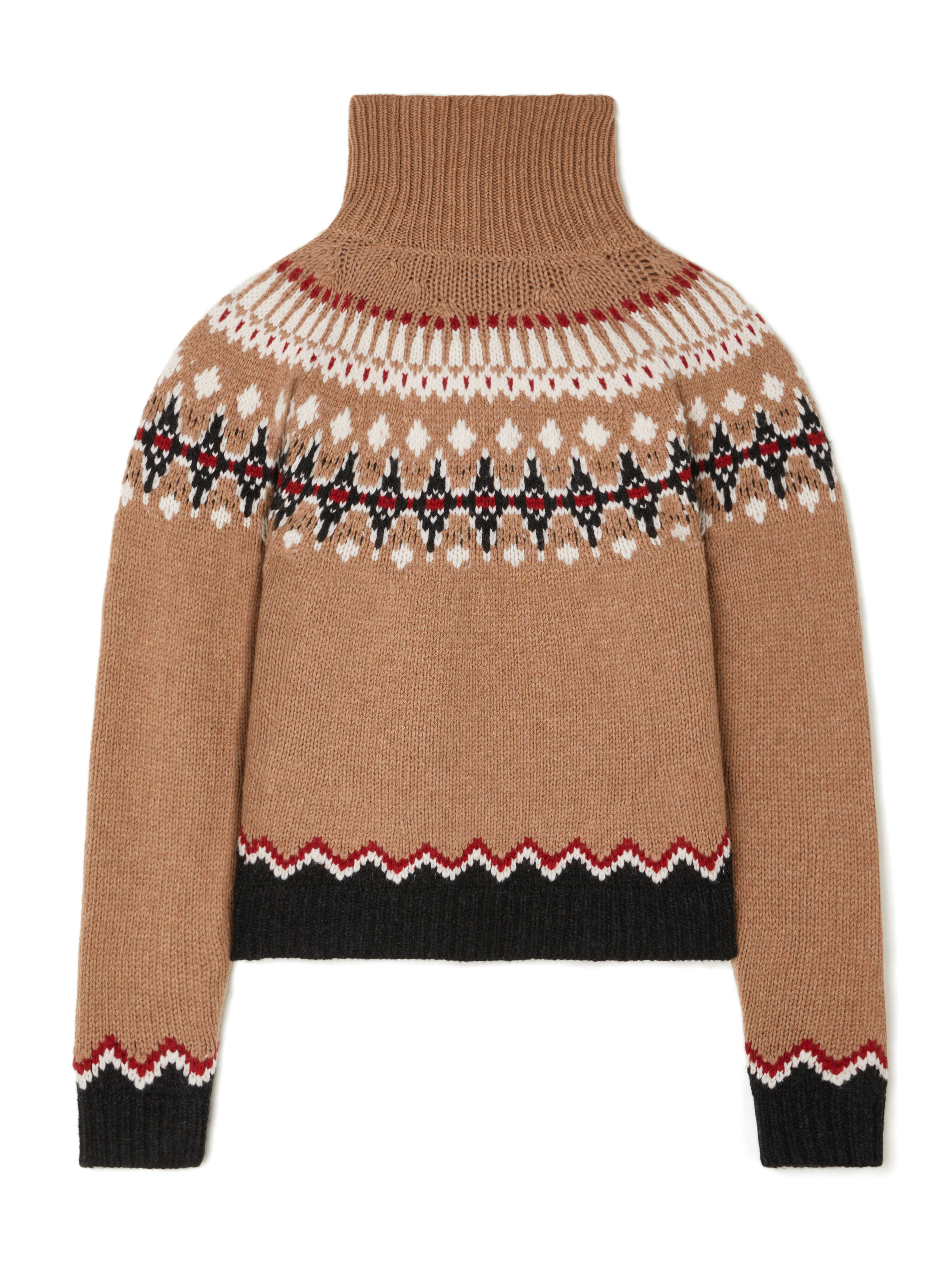 Alanui Sweet Winter Turtleneck Camel-Multicolor LWHF001E25KNI001