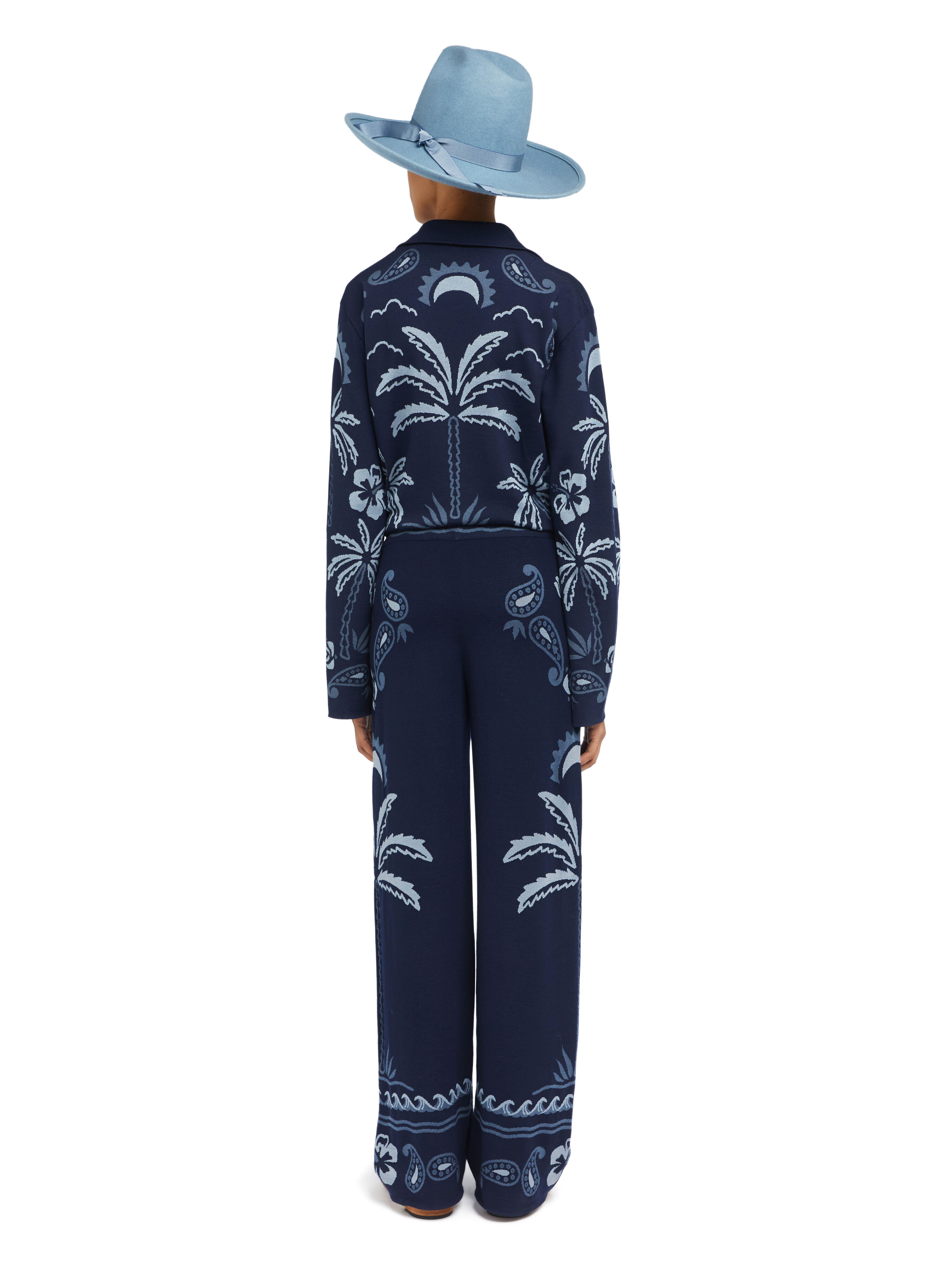 Alanui Glimpse Of Eden Pants Midnight-Denim LWHG016E25KNI002
