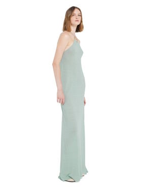 Alanui Mermaid Inside Halter Neck Dress Acquamarine