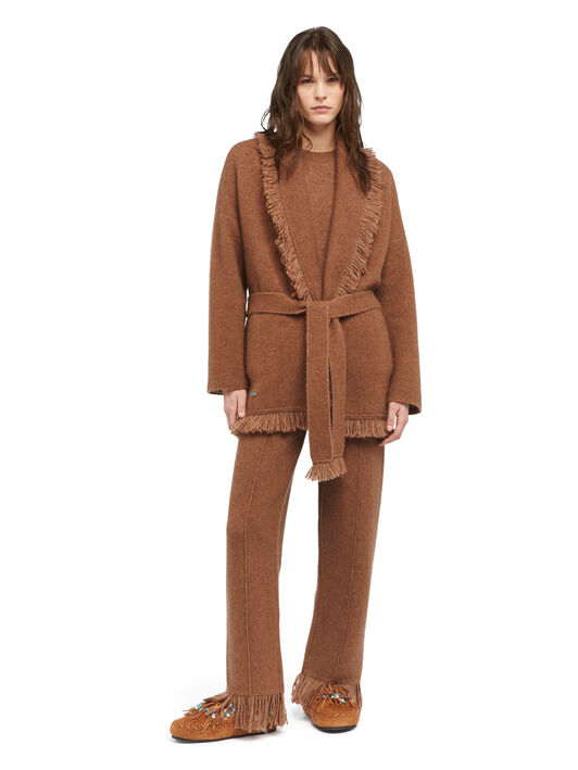 Alanui Alanui Finest Cardigan Luli Brown LWHB064E25KNI00E