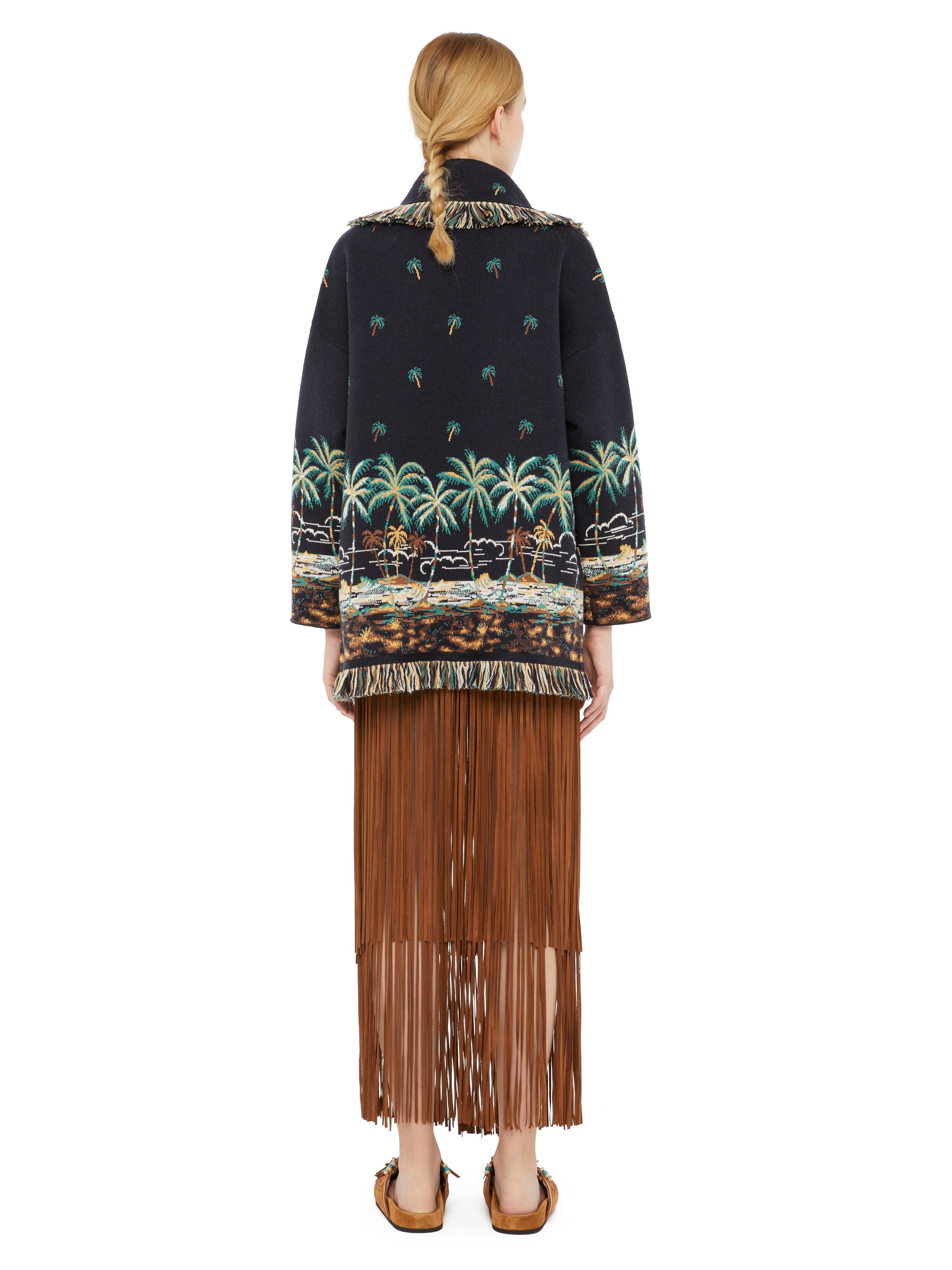 Alanui The Tale Of A Hawaiian Cardigan Midnight Blue-Multicolor LWHB064E24KNI00B