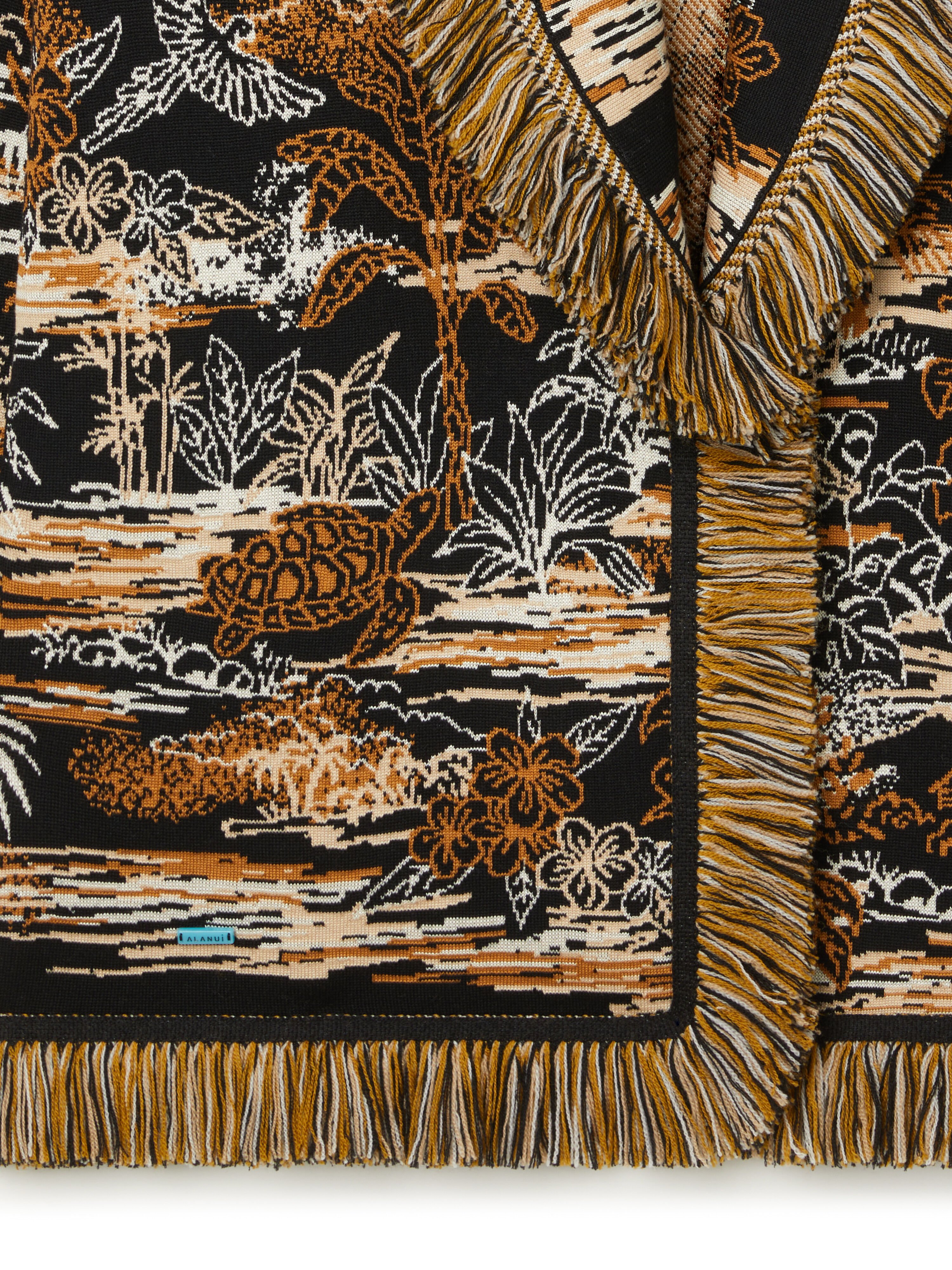 Alanui Lost In The Blue Cardigan Black-Multicolor LWHB064R26KNI021