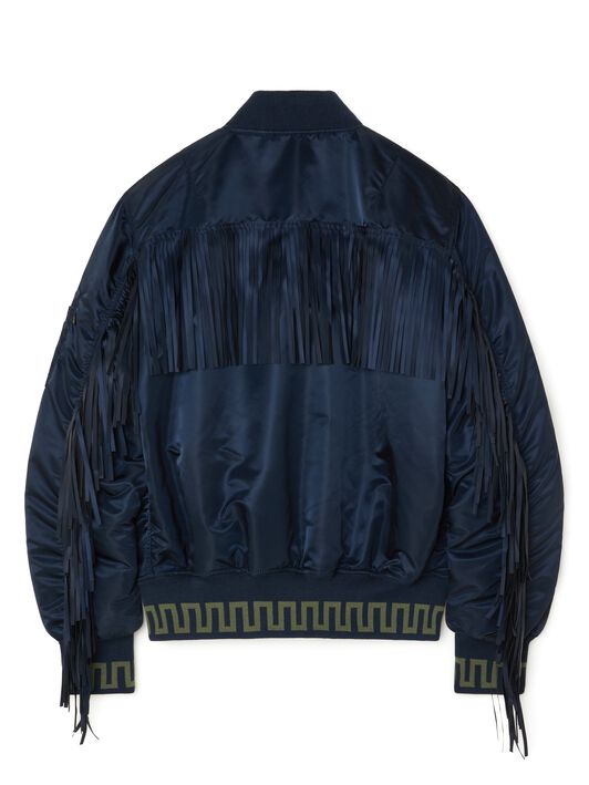 Alanui Alpha Industries X Alanui Bomber Replica Blue LMEH001R25FAB001