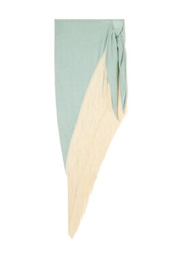 Alanui Mermaid Inside Pareo Skirt Acquamarine LWHL033R26KNI001