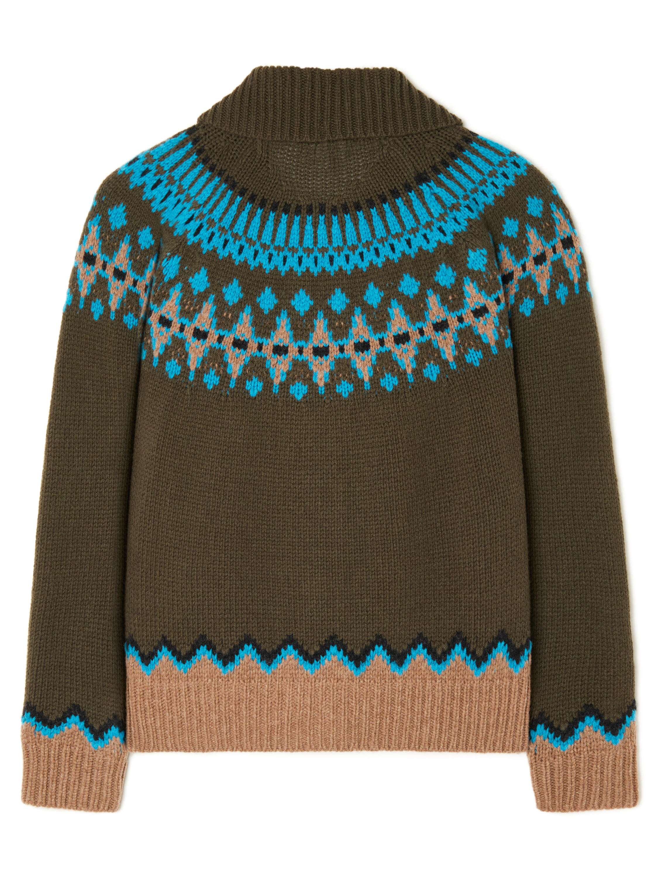 Alanui Sweet Winter Jacket Oliva-Multicolor LWHQ01DE25KNI001