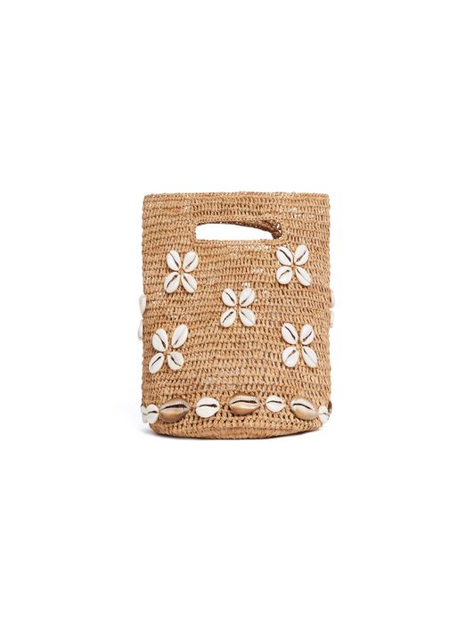 Alanui Ocean Dream Mini Bucket Bag Natural LWMY004R25MAT001 Alanui Ocean Dream Mini Bucket Bag Natural LWMY004R25MAT001