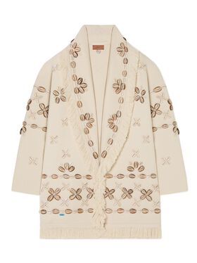 Alanui Ocean Dream Cardigan Black-Multicolor LWHB064R25KNI00B