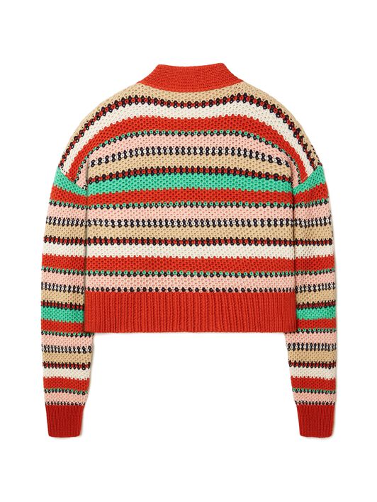 Alanui Sunny Stripes Cardicrop Furnace-Multicolor LWHB055R25KNI003