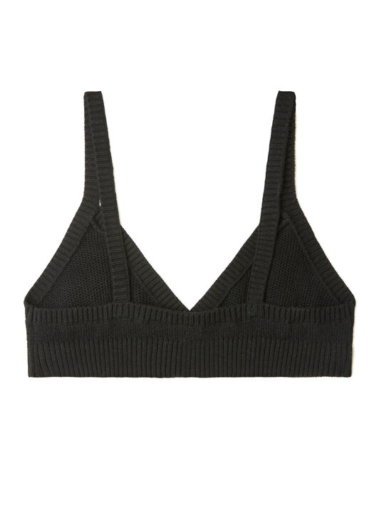 Alanui Cashmere Bralette Black