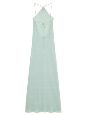 Alanui Mermaid Inside Halter Neck Dress Acquamarine