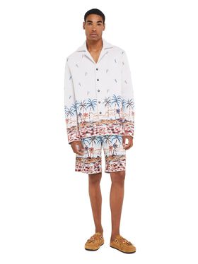 Alanui The Tale Of Hawaiian Shirt Coffee-Linseed LMHB039R25KNI002