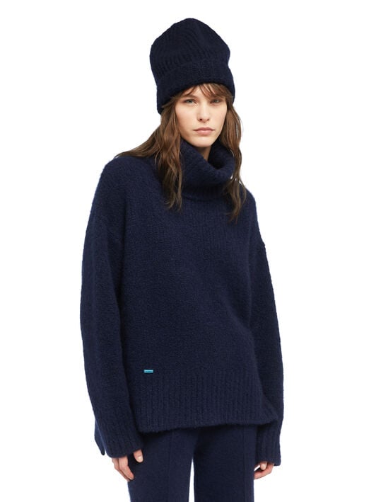 Alanui Alanui Finest Beanie Midnight Blue LWLC010E25KNI001