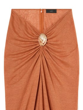 Alanui Mermaid Inside Skirt Red Earth