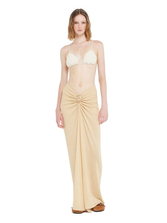 Alanui Mermaid Inside Skirt Sand LWHL032R26KNI001 Alanui Mermaid Inside Skirt Sand LWHL032R26KNI001