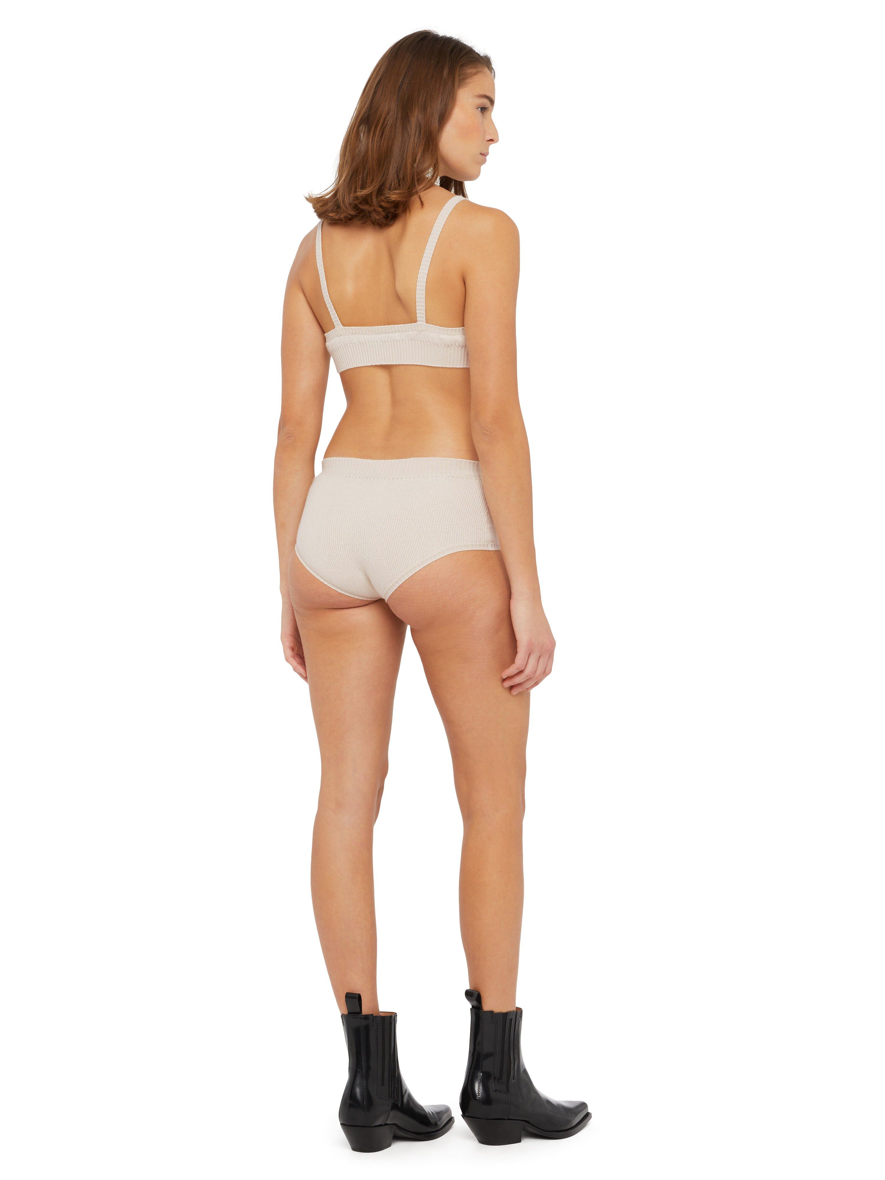 Alanui Cashmere Culotte White LWHM020E24KNI001