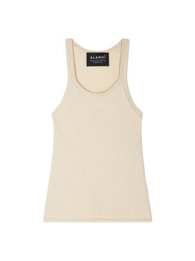 Alanui Alanui Finest Tank Top Black-Terracotta LWHY001R25KNI001