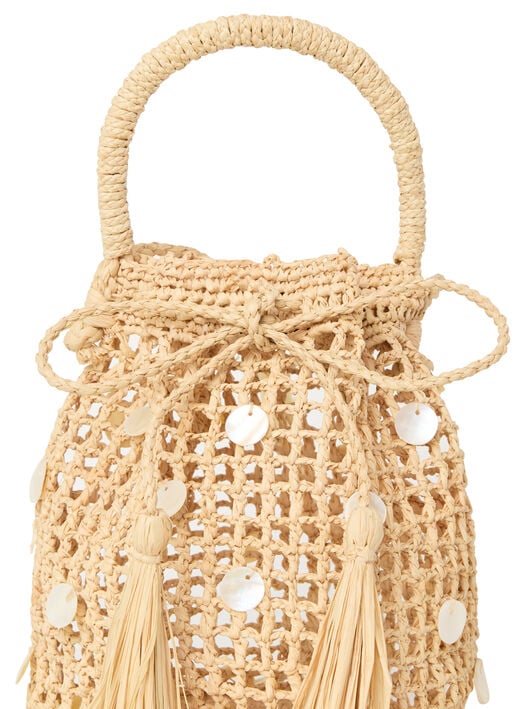 Alanui Precious Moments Raffia Satchel Bag Natural LWMY006R26MAT001