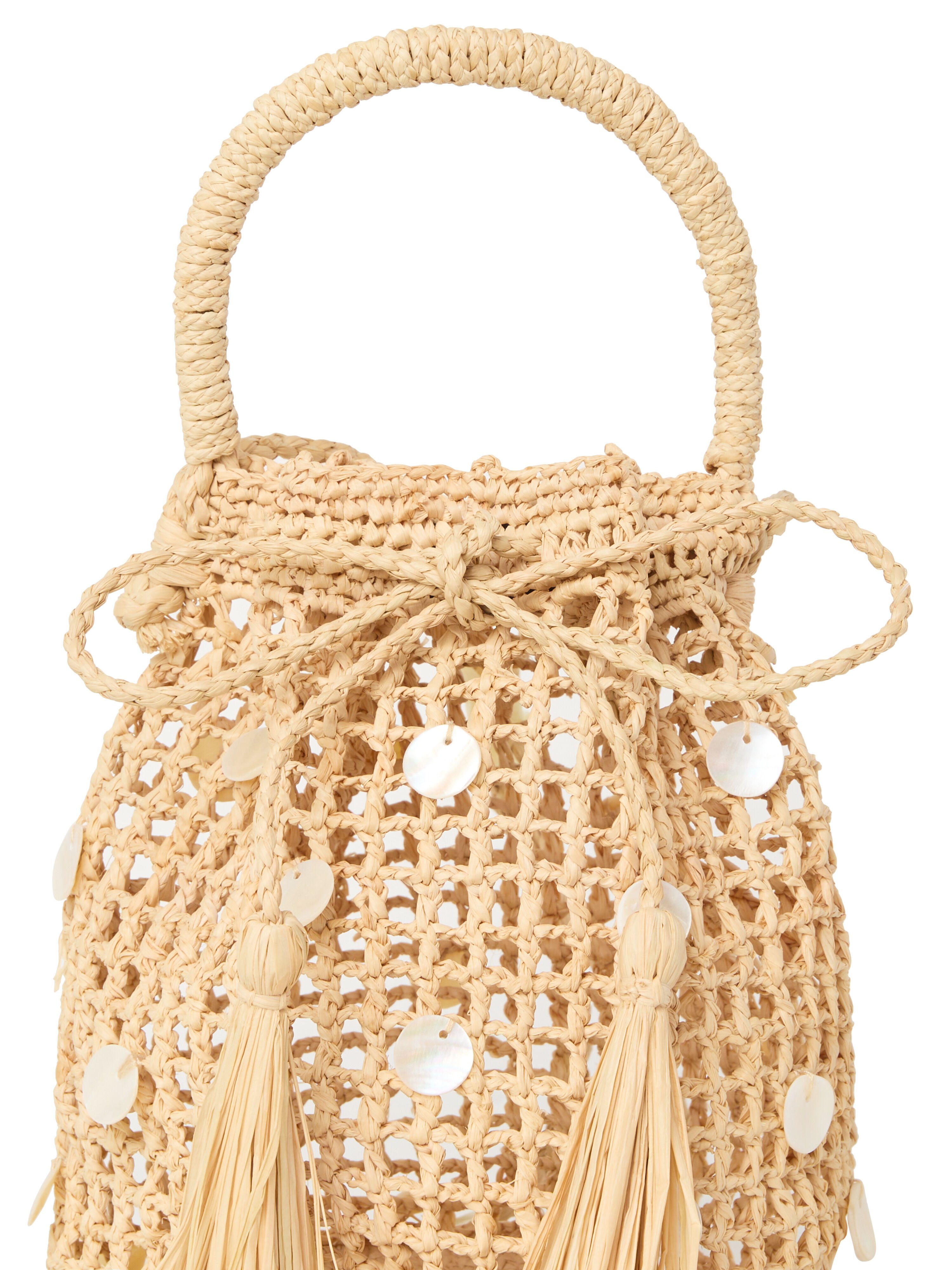 Alanui Precious Moments Raffia Satchel Bag Natural LWMY006R26MAT001