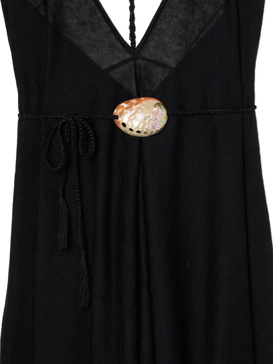 Alanui Mermaid Inside Dress Black LWHI048R26KNI001