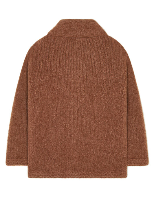 Alanui Alanui Finest Cardigan Luli Brown LMHB037E25KNI001 Alanui Alanui Finest Cardigan Luli Brown LMHB037E25KNI001