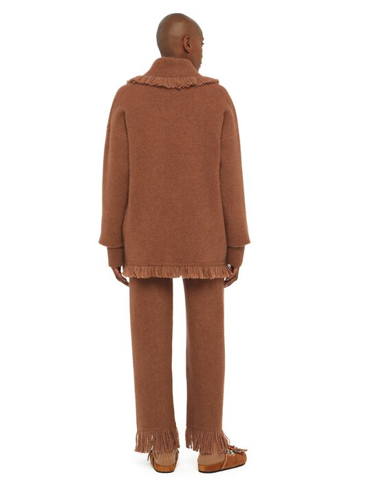 Alanui Alanui Finest Cardigan Luli Brown LWHB064E24KNI00G