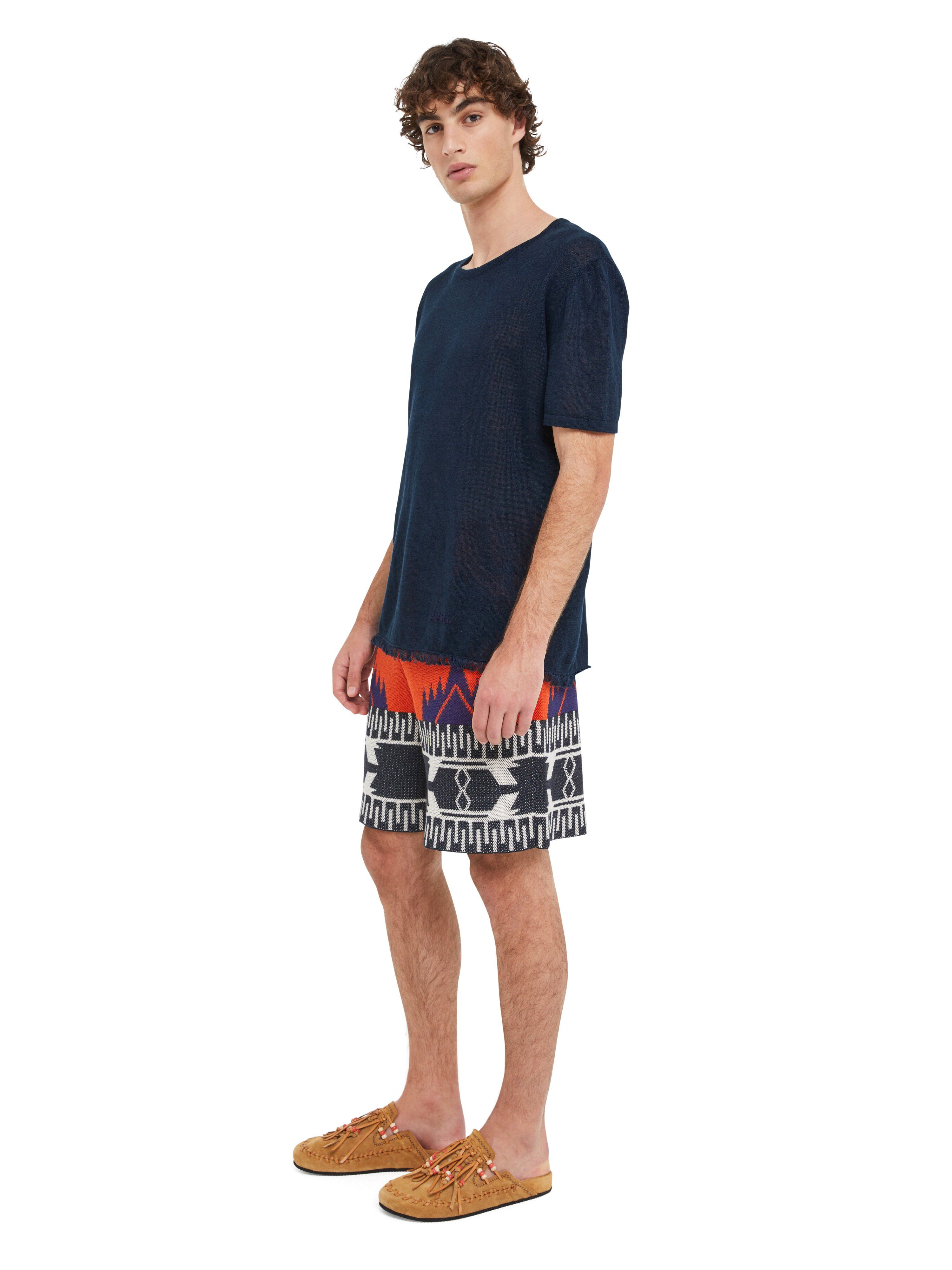 Alanui T-Shirt Deep Blue LMHW002R25KNI001