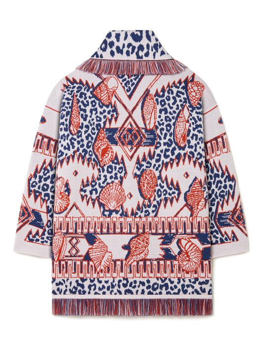 Alanui Wilderness Fusion Cardigan Indigo-Furnace LWHB064R25KNI00F