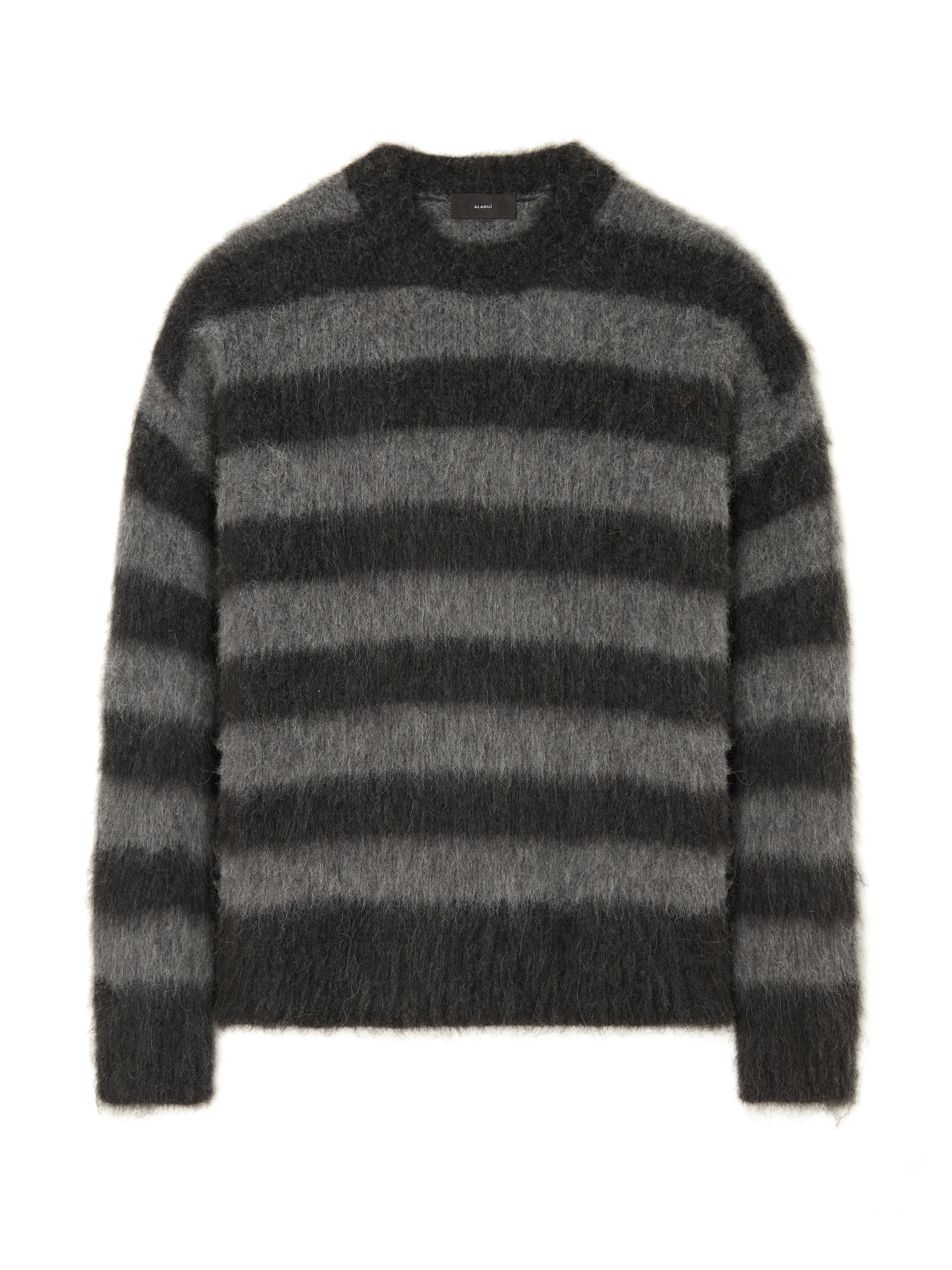 Alanui Grunge Stripes Sweater Charcoal-Ardesia LMHE033E25KNI006