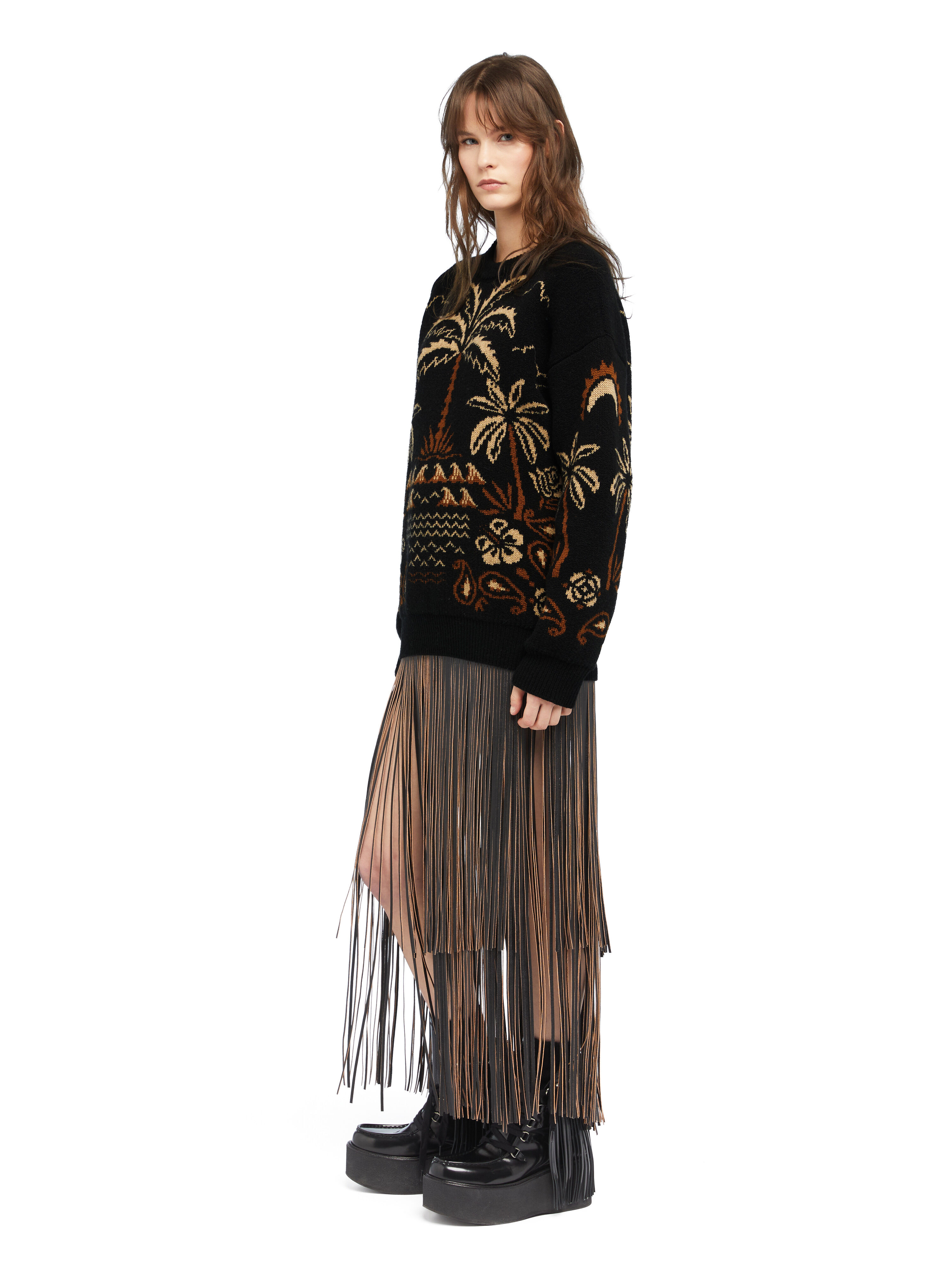 Alanui Glimpse Of Eden Sweater Black-Dakar LWHE068E25KNI001