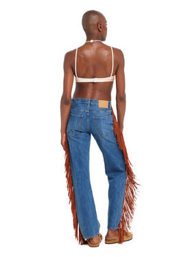 Alanui Golden Dusk Denim Pants Medium Wash Denim
