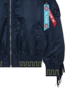 Alanui Alpha Industries X Alanui Bomber Replica Blue