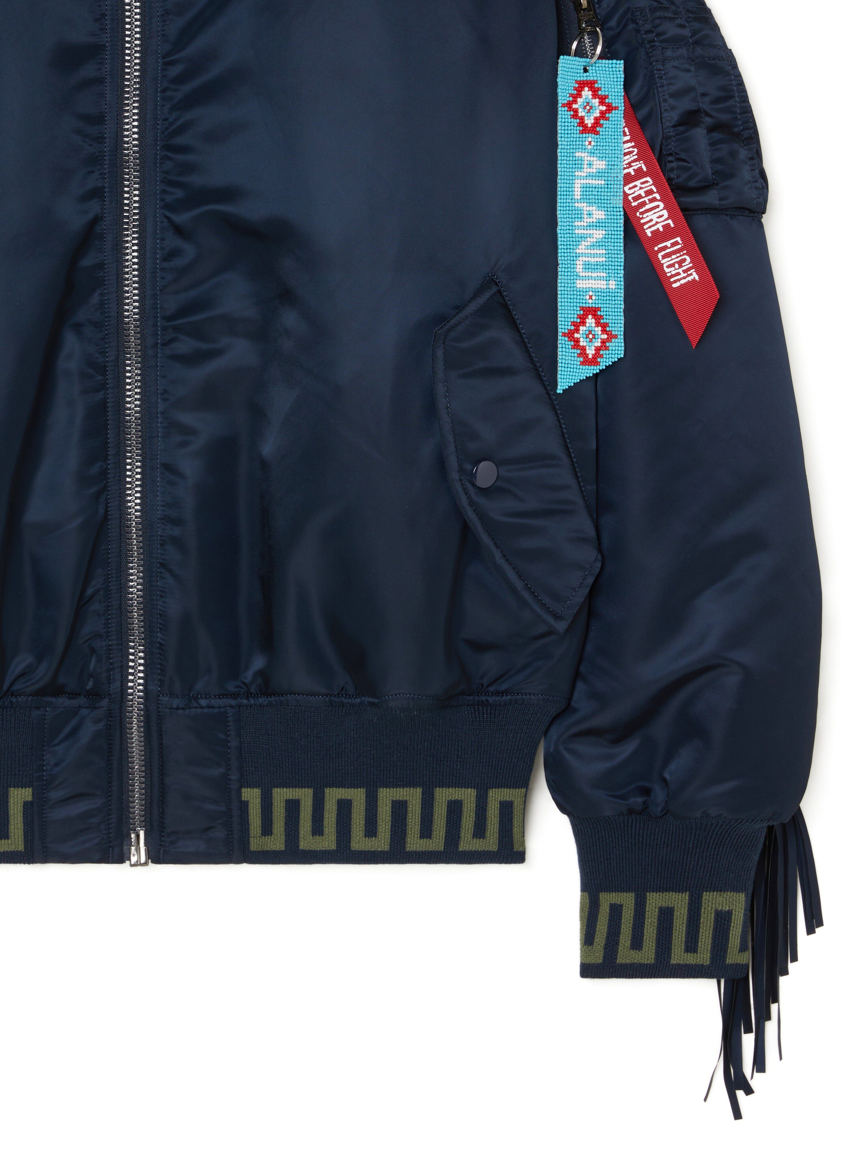 Alanui Alpha Industries X Alanui Bomber Replica Blue LMEH001R25FAB001